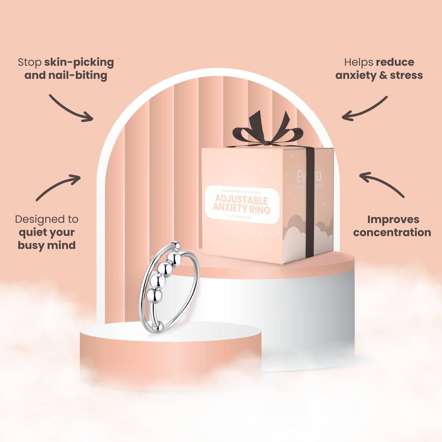 FREE Adjustable Anxiety Ring