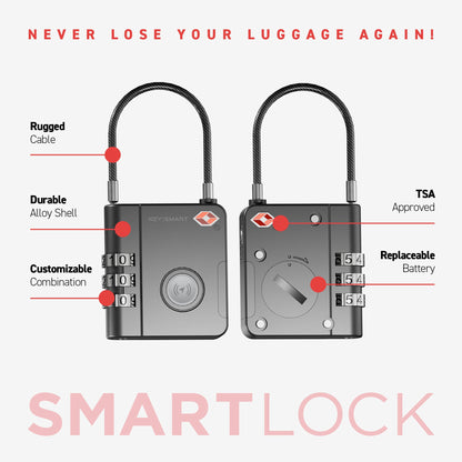 KeySmart SmartLock: The World's First Trackable Luggage Lock