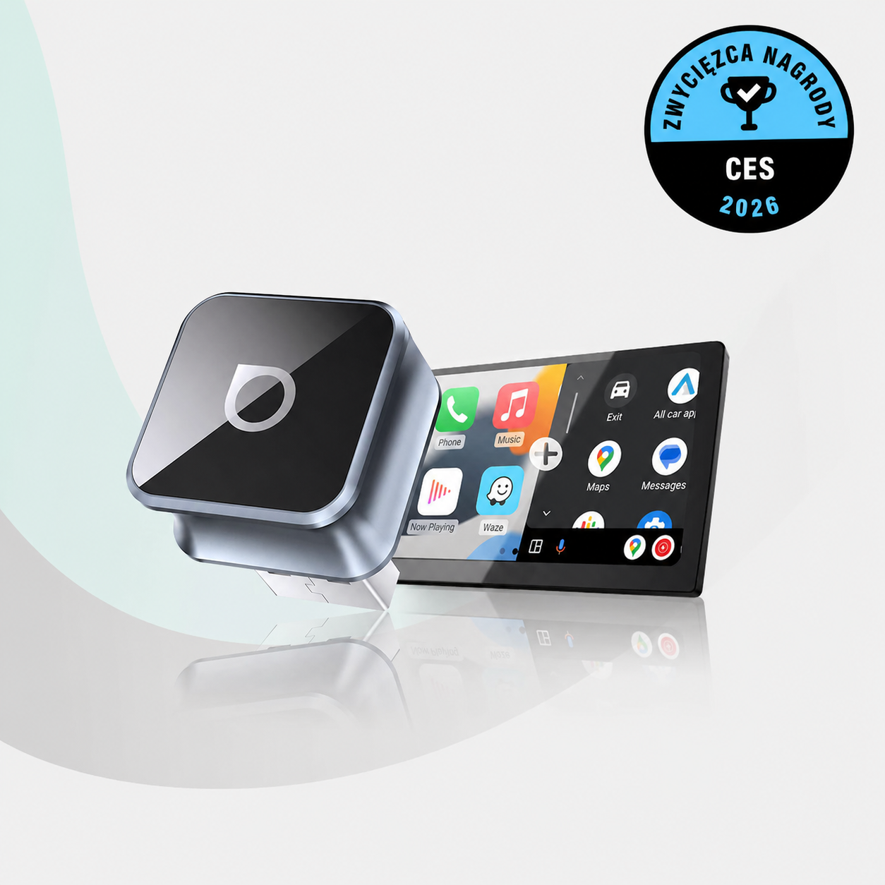 Driveo® Bezprzewodowy Adapter CarPlay i Android Auto | Komfort bez kabli