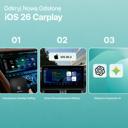 Driveo® Bezprzewodowy Adapter CarPlay i Android Auto | Komfort bez kabli