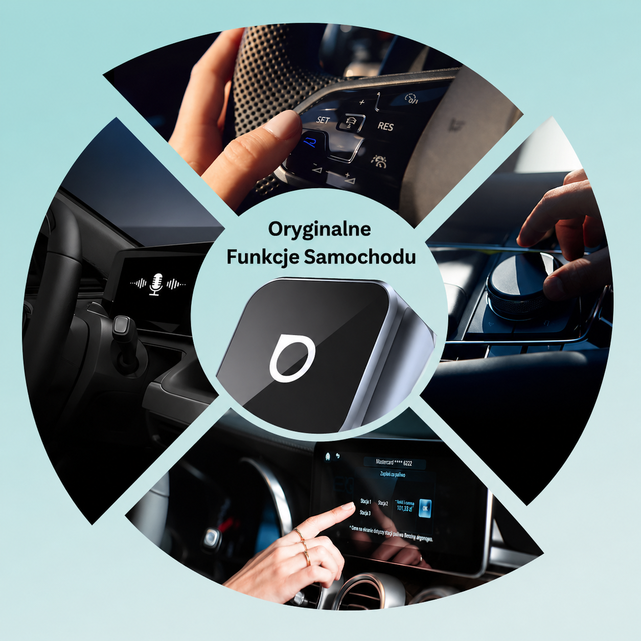 Driveo® Bezprzewodowy Adapter CarPlay i Android Auto | Komfort bez kabli