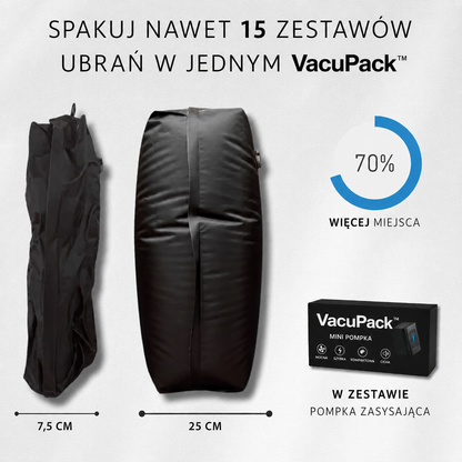 VacuPack™ Torba Kompresyjna z Pompką – 70% Więcej Przestrzeni