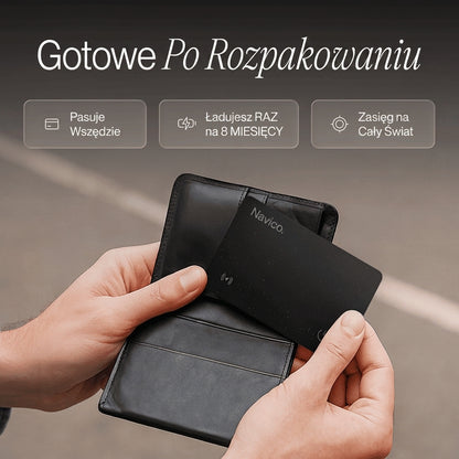 Spokój w Każdej Sytuacji –  Karta Lokalizacyjna Navico do Portfela, Walizki i Samochodu Android/iPhone